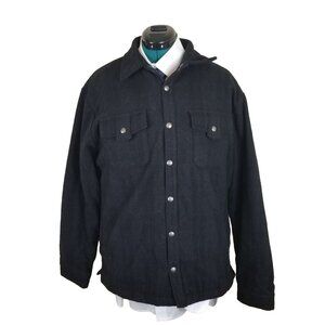 Remington 1816 Remington Arms Men's Jacket Size Large Wool Navy Quilted Lining